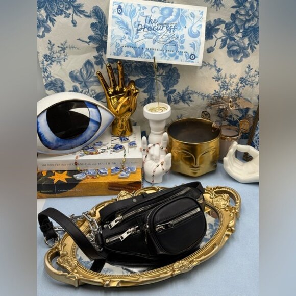 🆕 ALEXANDER WANG 🧿 NWOT Mini Attica Soft Leather Crossbody Belt Bag AUTHENTIC - Picture 2 of 16